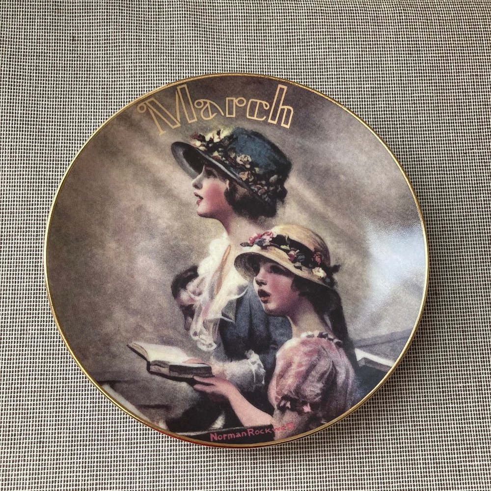 Norman Rockwell Small Plate